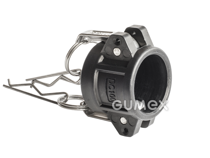 KAMLOK Endkappe DN25 für Nippel DN25, 8,5bar, Polypropylen, -20°C/+70°C, schwarz, 